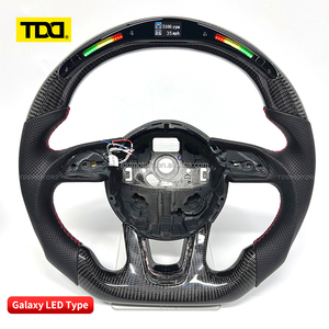 พวงมาลัยคาร์บอนไฟเบอร์แบบสปอร์ต TDD LED สำหรับรถยนต์ออดี้ A4 B9 A5 A3 S4 S5 RS4 RS5 B8 S3 8P 8V B9 C7 A6 - Product Image 2