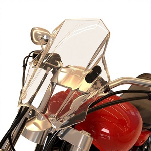 Pare-brise universel pour moto Kawasaki Yamaha Honda, matériau PC, support en alliage d'aluminium - Product Image 5
