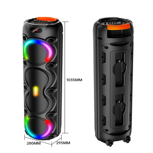 Enceinte de karaoké extérieure GY-4801 BT 4*8 avec éclairage LED RGB sans fil, home cinéma, sortie d'usine en Chine - Product Image 4
