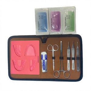 Kit de Práctica de Anatomía y Biología, Instrumentos de Sutura de Acero Inoxidable para Estudiantes de Medicina, Set de Instrumentos Generales para Entrenamiento de Sutura - Product Image 1