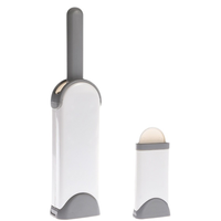 Brosse électrostatique double face réutilisable pour enlever les poils d'animaux, poignée ergonomique pour soulever les poils de chien/chat des vêtements, des meubles, des sièges de voiture