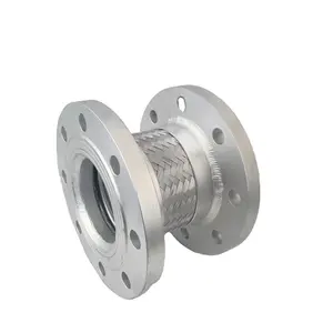 SS304 Flanged Woven Tubing High Temperature Resistant Metal Bellows Piping Fittings Forged Round Head OEM ODM Supported
