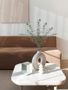 Ramas de Hojas de Eucalipto Artificiales en Oferta, Tallos de Hojas de Plástico para Decoración de Bodas, Hogar y Fotografía - Product Image 2