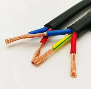Multi-Conductor Royal Cord RVV 2 3 4 5 Core Electric Wire Cable 0.75-6mm PVC Insulated Flexible Copper Strand"