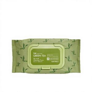 Première Achat : Lingettes Nettoyantes Sans Rinçage au Thé Vert Hydratant TONYMOLY 100 Won, 100 Lingettes, Corée - Product Image 1