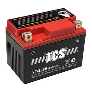 一般的なオートバイ用の高品質バッテリー12v4ah密閉型メンテナンスオートバイバッテリー - Product Image 1