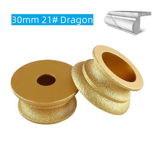 Disco de Pulir de Diamante con Grano Fino y Unión Metálica para Biselado a 45 Grados, 20mm de Diámetro Interior, 75mm de Diámetro Exterior, 3 Pulgadas, Compatible con Amoladora Angular - Product Image 1