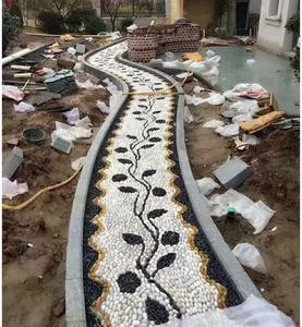 High-Gloss <strong>Polished</strong> Natural <strong>River</strong> <strong>Stone</strong> and Cobble Pebbles Rain Flower Effect Paving Stones for Villa Park Outdoor Landscape - Product Image 5