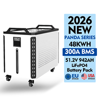 Batterie lithium haute capacité Docan Panda EU Stock Lifepo4 51.2 V 1000Ah 900ah 600ah 314ah 46kw Lifepo4 48v pour stockage domestique