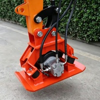 Compacteur de plaques hydraulique à base épaissie pour mini-excavatrice, compactage du sol agricole
