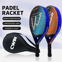 Raquette de padel en fibre de verre à prix avantageux avec logo personnalisé, raquette de padel légère pour débutants