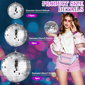 Hot Selling Custom Commercial Christmas Decoration Supplies 2026 Christmas Tree Ornaments <b>Plastic</b> Foam Disco <b>Mirror</b> Ball - Product Image 2