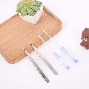 Set Obeng Pinset 4 Buah Cocok untuk Berbagai Situasi Obeng dengan Gagang Kristal Transparan - Product Image 5