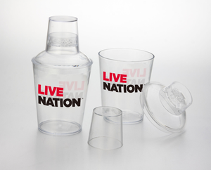 Shaker à cocktail en plastique promotionnel de 12 oz avec couvercle et passoire, couleurs assorties et logo personnalisé, outils de fête fabriqués au Vietnam - Product Image 3