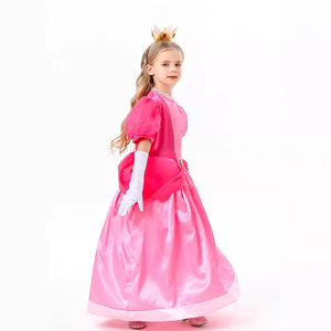 Disfraz de Princesa <span class=keywords><strong>Peach</strong></span> de Nintendo para Niños, Conjuntos para Niñas, Disfraces de Halloween - Product Image 3