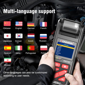 2025 Top New 12V 24V KONNWEI KW720 Digitaler Autobatterie tester mit Drucker - Product Image 2