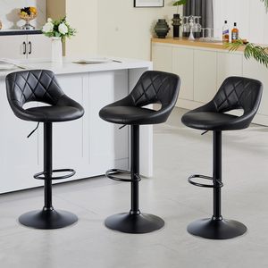 Chaises <span class=keywords><strong>de</strong></span> salle à manger hautes <span class=keywords><strong>chaise</strong></span> <span class=keywords><strong>de</strong></span> <span class=keywords><strong>bar</strong></span> assise moderne <span class=keywords><strong>de</strong></span> <span class=keywords><strong>65</strong></span> <span class=keywords><strong>cm</strong></span> tabouret <span class=keywords><strong>de</strong></span> <span class=keywords><strong>bar</strong></span> haut <span class=keywords><strong>de</strong></span> gamme rembourré en cuir PU tabourets <span class=keywords><strong>de</strong></span> <span class=keywords><strong>bar</strong></span> pivotants cuisine - Product Image 4