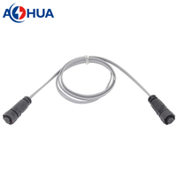 Câble d'extension mâle-femelle 5A 20 22 24 AWG 0,5 mm pour signal et alimentation, connecteur étanche 4 broches M12, câblage DIY CE ROHS
