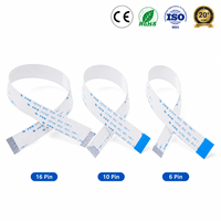 Câble plat flexible multipins 6P 10P 16P, câble ruban, longueur personnalisée pour connexion PCB, panneau LCD, imprimante 3D, équipement caméra