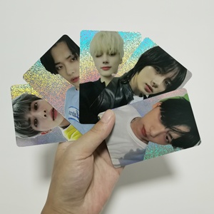 Cartes <span class=keywords><strong>photo</strong></span> K-<span class=keywords><strong>Pop</strong></span> personnalisées avec effet holographique brillant, personnage de dessin animé, pour les fans de la collection Idor - Product Image 2