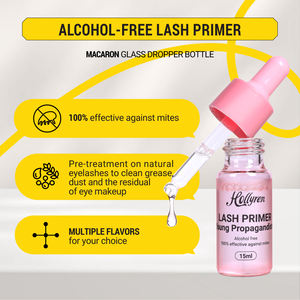 Hollyren 100% Apprêt à cils sans alcool efficace contre les acariens pour l'extension des cils Apprêt à cils parfumé de marque privée Maquillage - Product Image 2