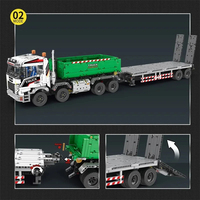 40 Pièces Blocs de Construction Techniques Camion Grue de Levage Modèle de Remorque de Voiture Jouet Électronique pour Enfants