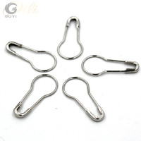 Épingles de sécurité en acier plaqué en forme de poire, fabriquées en Chine - Accessoires vestimentaires haute ténacité avec étiquette suspendue en forme de gourde