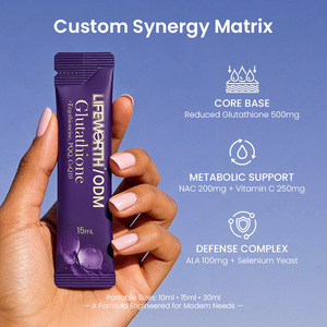 LIFEWORTH Glutathion Réduit Liposomal <span class=keywords><strong>en</strong></span> Sachets Liquides avec NAC, <span class=keywords><strong>Vitamine</strong></span> <span class=keywords><strong>C</strong></span>, CoQ10 et Sélénium – Marque Privée, OEM, Vente <span class=keywords><strong>en</strong></span> Gros - Product Image 4