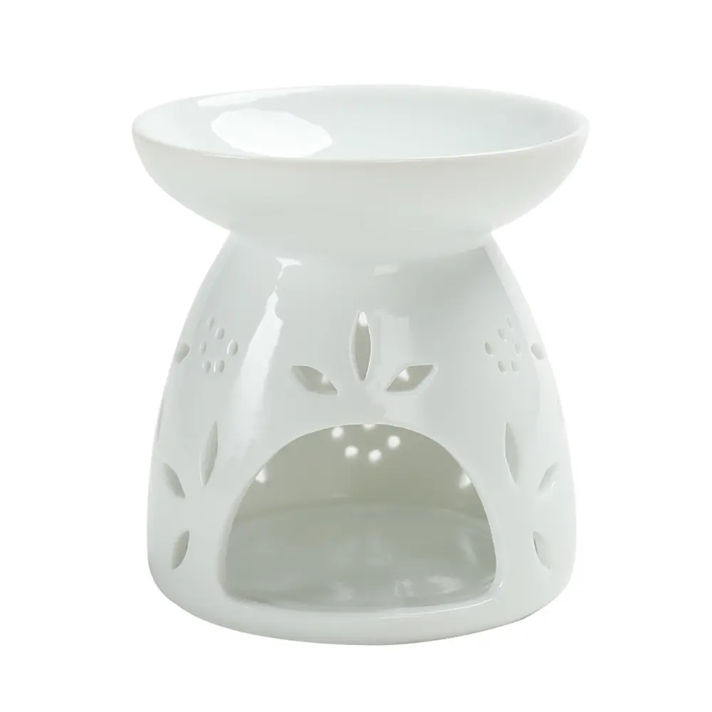 Decorazioni per la casa di lusso piccolo olio essenziale di incenso Aroma diffusore fornace portacandele In ceramica Tealight In Bluk