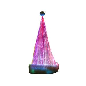 قبعة عيد الميلاد المطرزة ، قبعة سانتا القطيفة ، إكسسوارات عيد الميلاد بالجملة ، قبعات ليد راقصة فاخرة - Product Image 1