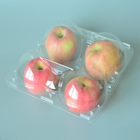 Transparante PP wegwerpbaar aanpasbare fruit clamshell doosje met scharnierend deksel en reliëf voor supermarktpromotie Minxing merk