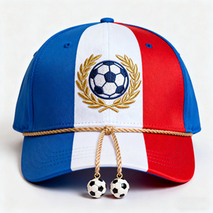 Gorra de Béisbol Bordada Personalizada con Elementos de Fútbol Americano para Hombres y Mujeres, Gorra de Pico de Pato - Product Image 1
