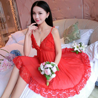 Chemise de nuit Sexy en dentelle transparente, vente en gros des fabricants, Sexy, Lingerie pour femmes, couleurs unies,