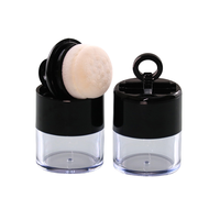 8.5g Mini cloche poudre libre boîte vide emballage tête de champignon poudre bouffée réglage poudre bouteille transparente délié réédition