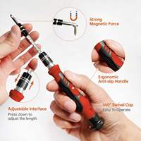 Mini kit d'outils de réparation professionnel 115 pièces en acier au chrome-vanadium avec mallette rigide pour téléphone Android et ordinateur portable