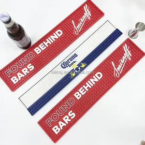 Orignal Factory Cheap Price Bar Accessories Soft PVC Rubber Branded Sublimation Table Bar Club rubber Custom Bar Mats