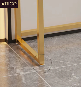 Petit couloir élégant en métal Table <span class=keywords><strong>console</strong></span> en pierre dorée Mobilier de salon moderne pour centre de commande <span class=keywords><strong>Entrée</strong></span> minimaliste - Product Image 3