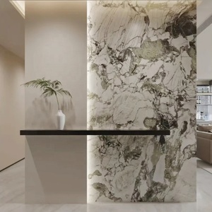 Tấm ốp tường <span class=keywords><strong>PVC</strong></span> nội thất in hình vân đá cẩm thạch bóng gương cao cấp dùng trang trí tường, tấm đá cẩm thạch <span class=keywords><strong>PVC</strong></span> phủ UV - Product Image 3