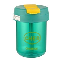 Botol Air Plastik Mini Lucu Transparan 10oz 300ml Grosir Murah, Dapat Digunakan Kembali, dengan Sedotan dan Tutup, untuk Anak Perempuan