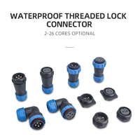 Conector de Cable SP28 SD28 Industrial a Prueba de Agua IP68 380V 45A, Enchufe Macho y Hembra de 2, 3, 4, 5, 6, 7, 9, 10, 12, 14, 16, 19, 22, 24, 26 Pines
