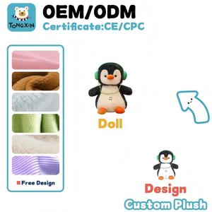Peluche personnalisée sur mesure en forme de pingouin, jouet en peluche personnalisé, animaux en peluche sur mesure, mascotte de <span class=keywords><strong>club</strong></span> animale anime personnalisée, CPC OEM - Product Image 5
