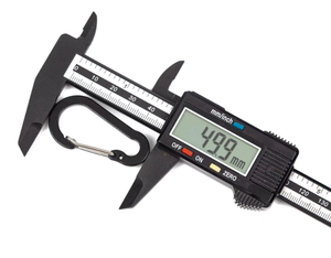 Mosquetón <span class=keywords><strong>Pequeño</strong></span> Ovalado Plano de Aluminio Anodizado Negro de 4cm 5cm con Forma de Calabaza y Cierre de Resorte - Product Image 5