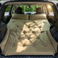 Matelas de voiture gonflable automatique 5 cm en mousse, tapis de couchage en micro-suède pliable et portable pour SUV, camion, camping, voyage