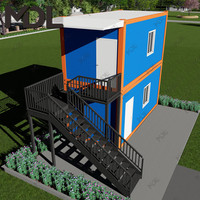 Duplex maisons préfabriquées, panneaux isolants, Kits de maison, maison préfabriquée à faible coût