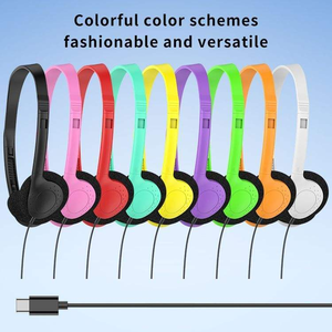 Casques téléphoniques filaires USB-C pour PC, ordinateur portable, téléphone portable, rotation à 180 degrés, utilisation en avion, étanchéité IPX-4, unité de haut-parleur de 30 mm - Product Image 5