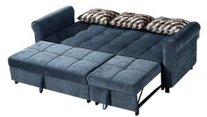 Sofá <span class=keywords><strong>cama</strong></span> plegable moderno y cómodo de terciopelo, sillón convertible de <span class=keywords><strong>dos</strong></span> <span class=keywords><strong>plazas</strong></span> para dormitorio y sala de estar para villas, venta al por mayor - Product Image 3