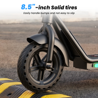Trottinette électrique pour enfants IScooter IK7 avec siège rembourré, panier de rangement en métal, éclairage LED, pliable, trottinette électrique pour enfants pour l'extérieur