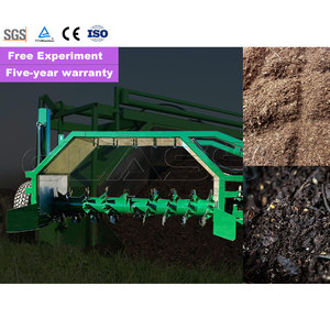 Fermentación de compostaje horizontal fértil orgánica Máquina de compostaje totalmente automática - Product Image 4