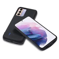 Meilleures ventes S25 Ultra Étui de téléphone portable de secours avec chargeur sans fil, batterie externe souple en TPU pour Samsung S24 S23