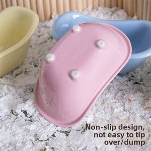 Bac de toilette pour hamster, anti-morsure, rond, double usage, anti-éclaboussures d'urine, pour hamsters dorés - Product Image 4